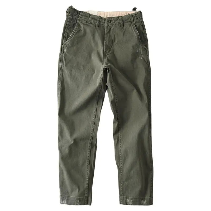 Slim-Fitting Men's Casual Cargo Pants | Pure Cotton Comfort
