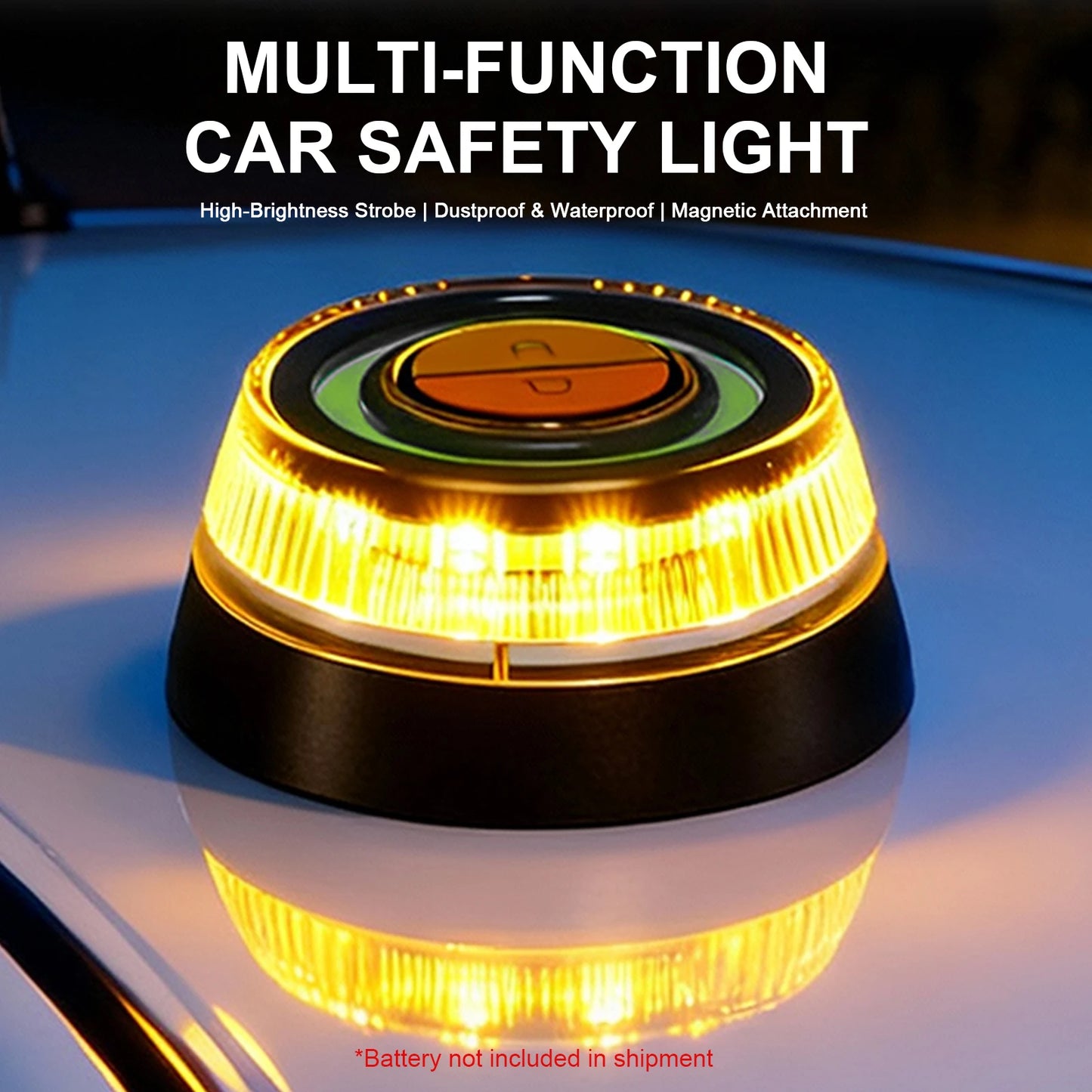2 Light Modes Car Emergency Beacon Light for Safety Alerts