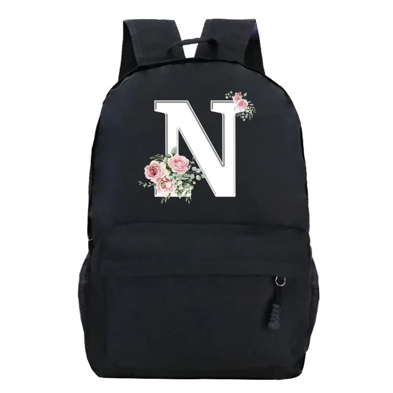 Stylish Pink Floral Backpack for College Students | Trendy Floral Design