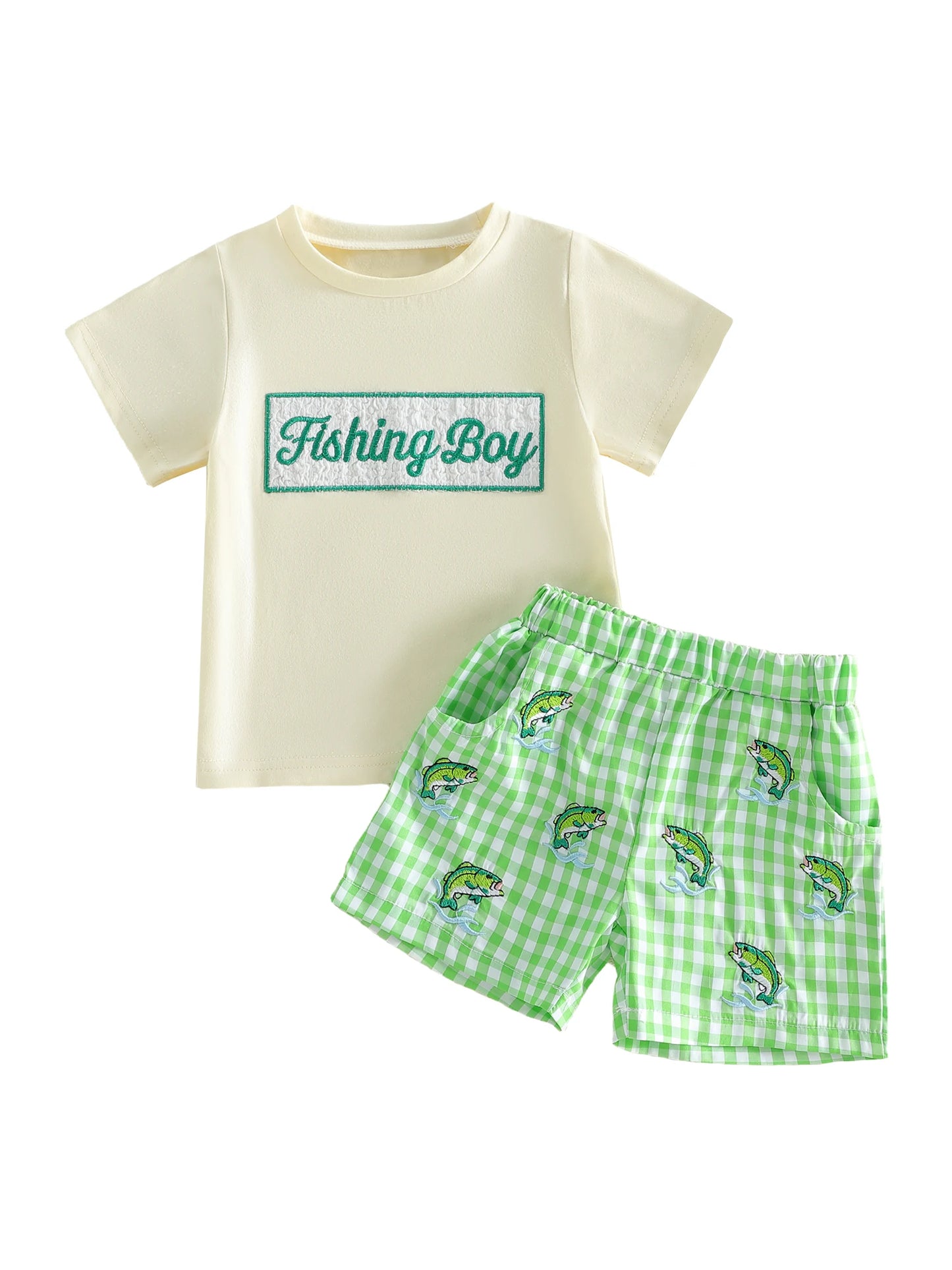 Boys Summer Outfit Set | Casual Short Sleeve Tee & Denim Shorts