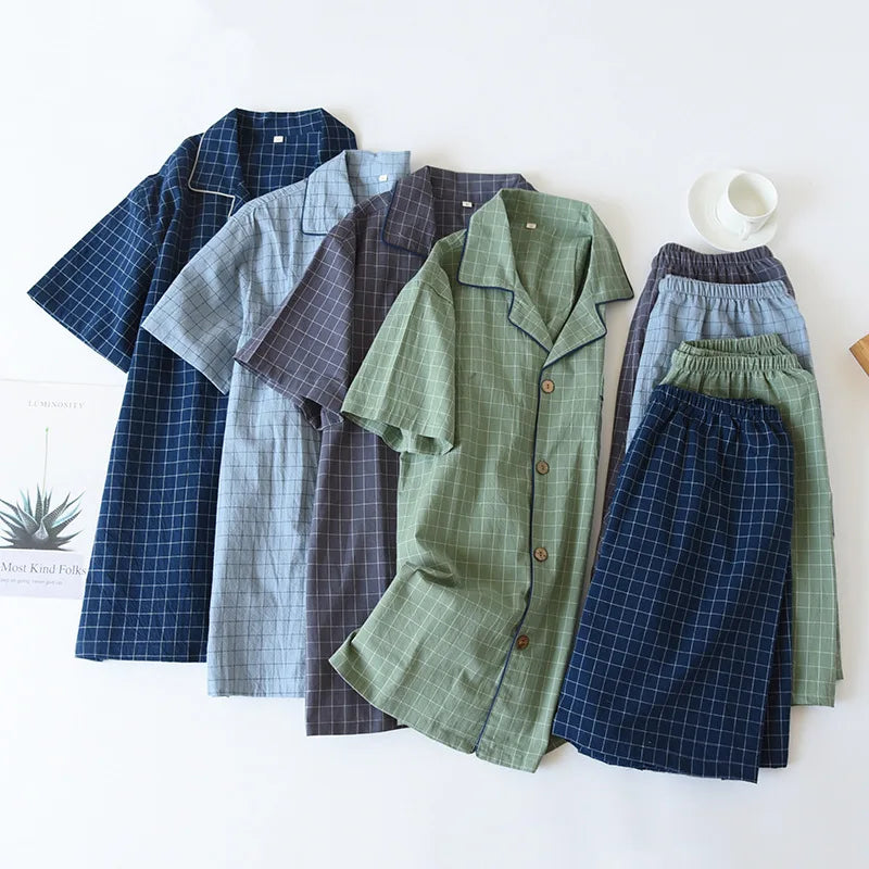 High Quality Men's Cotton Pajama Set | Comfortable Loungewear
