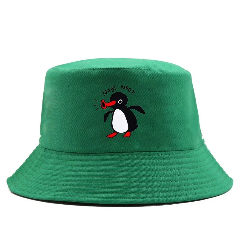 Reversible Summer Penguin Bucket Hat for Men & Women | Sun Protection