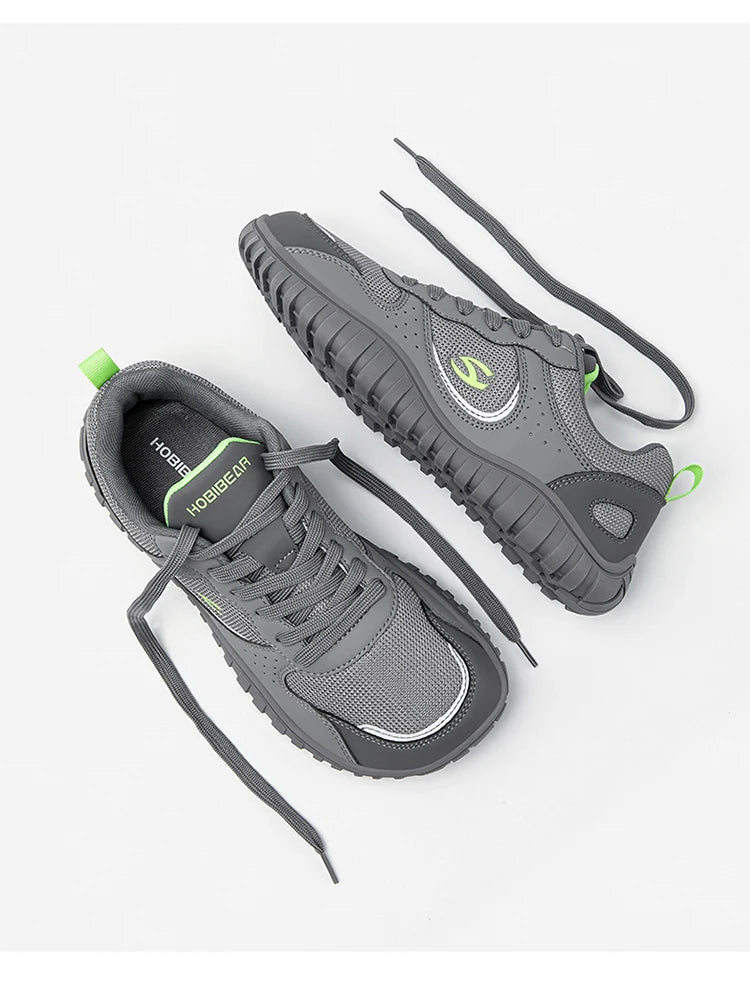 Unisex Wide Toe Sneakers | Comfortable Lace Up Walking Shoes