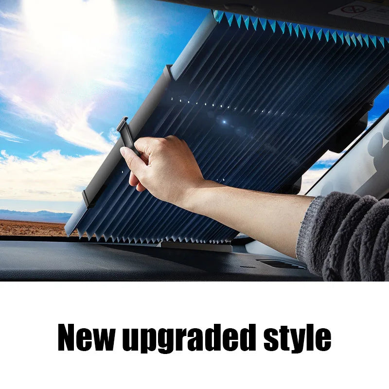 Retractable Car Windshield Curtains | UV Protective Sunshade