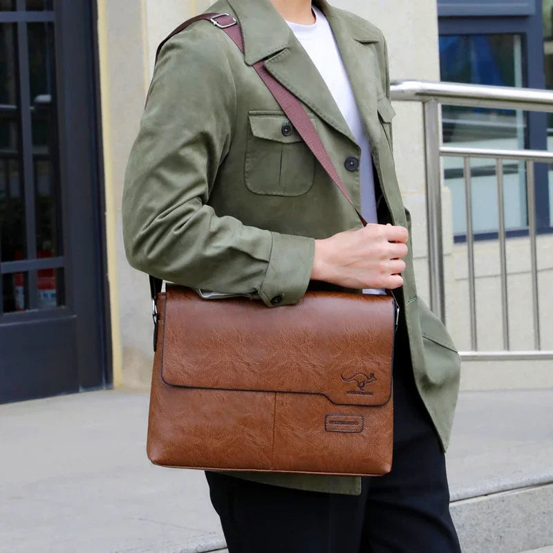 Stylish PU Leather Business Shoulder Bag | Ideal for Professionals