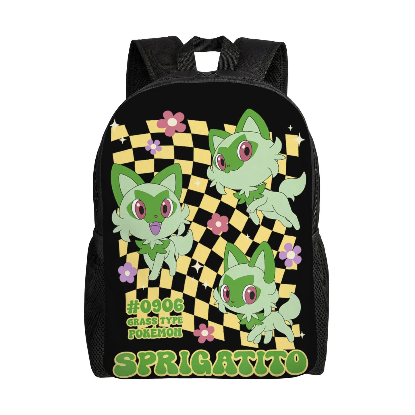 Retro Grass Type Pokemon Backpack | Large Capacity Daypack