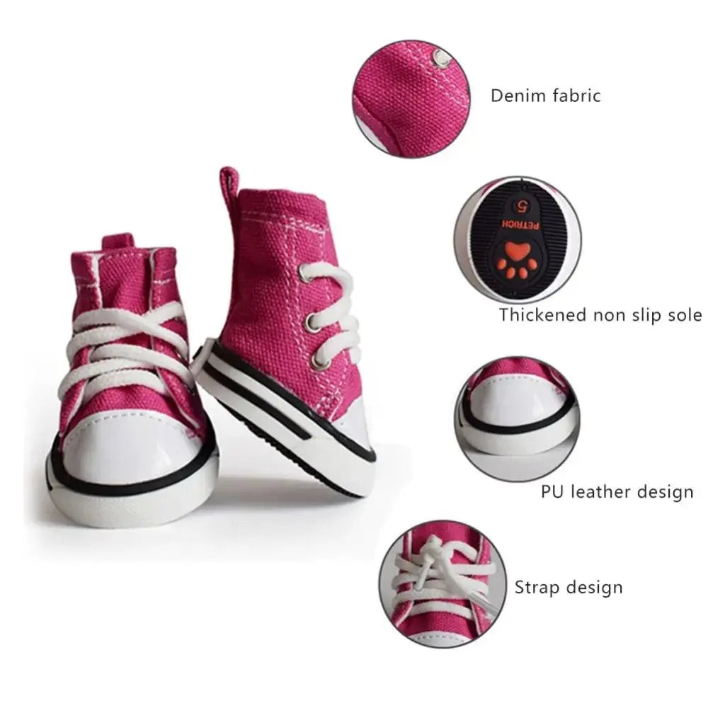 Adjustable Waterproof Pet Shoes - 4PCS Set for Dogs