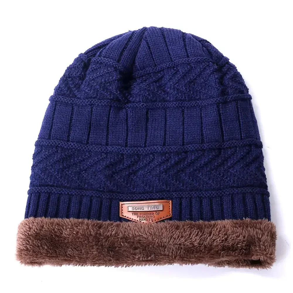 Unisex Thick Fur Lined Beanie Hat | Stylish Warm Winter Cap
