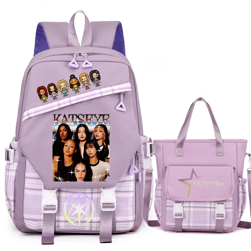 Vintage Girl Group Backpack | Multifunctional Women's Rucksack