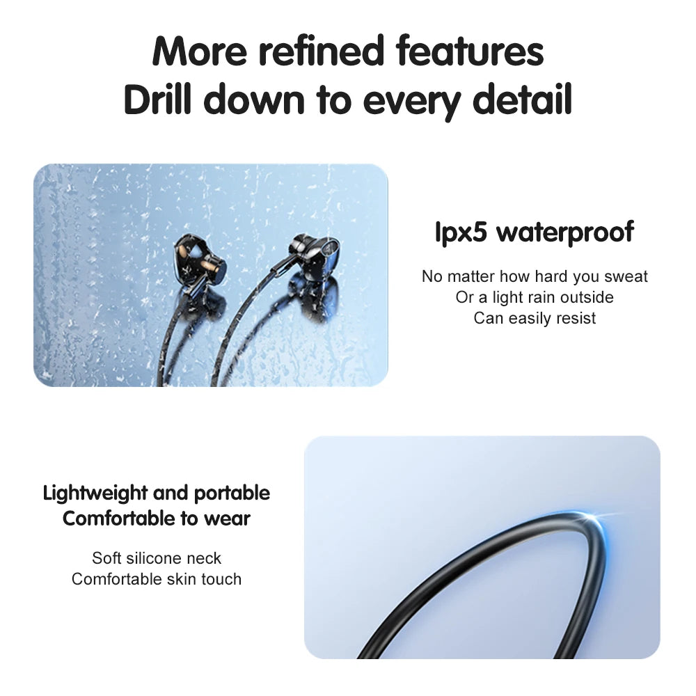 Wireless Bluetooth 5.4 Headset | HiFi Sound Quality Earbuds