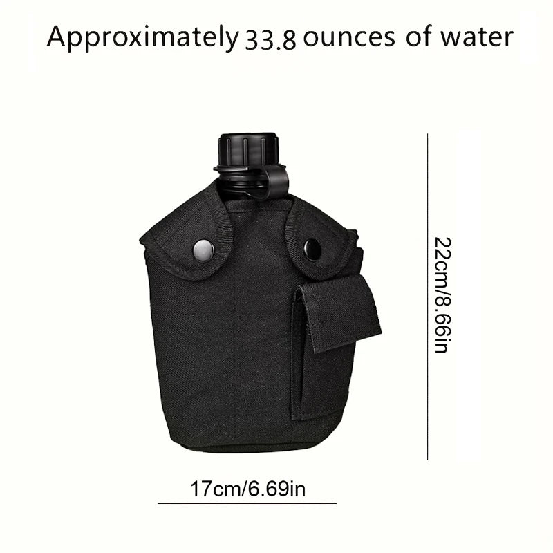 Large Capacity Military Canteen Bottle for Outdoor Adventures