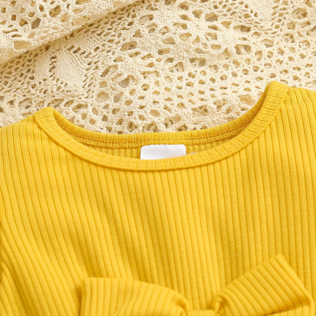 Girls Daisy Yellow Tulle Dress with Hairband | Adorable Baby Outfit