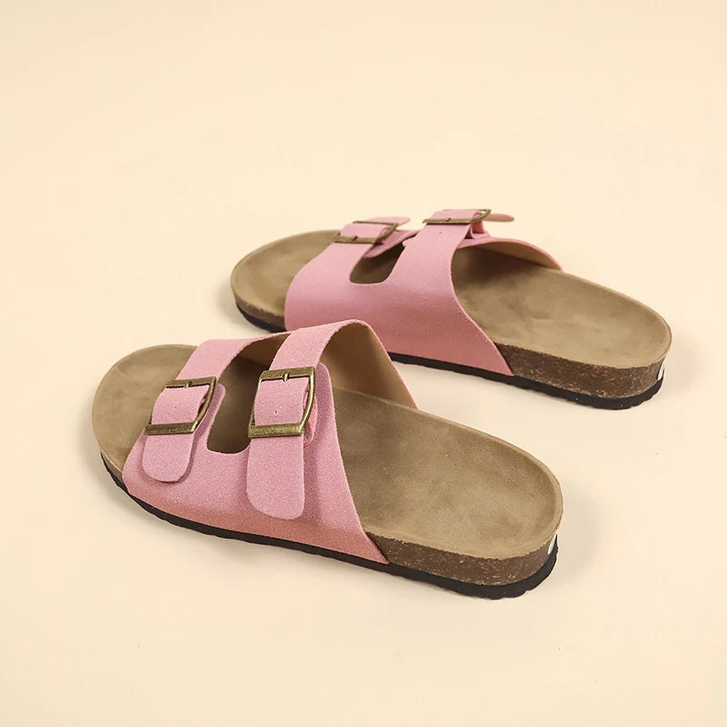 Women's Stylish Flat Beach Sandals | Comfortable Outdoor Slippers