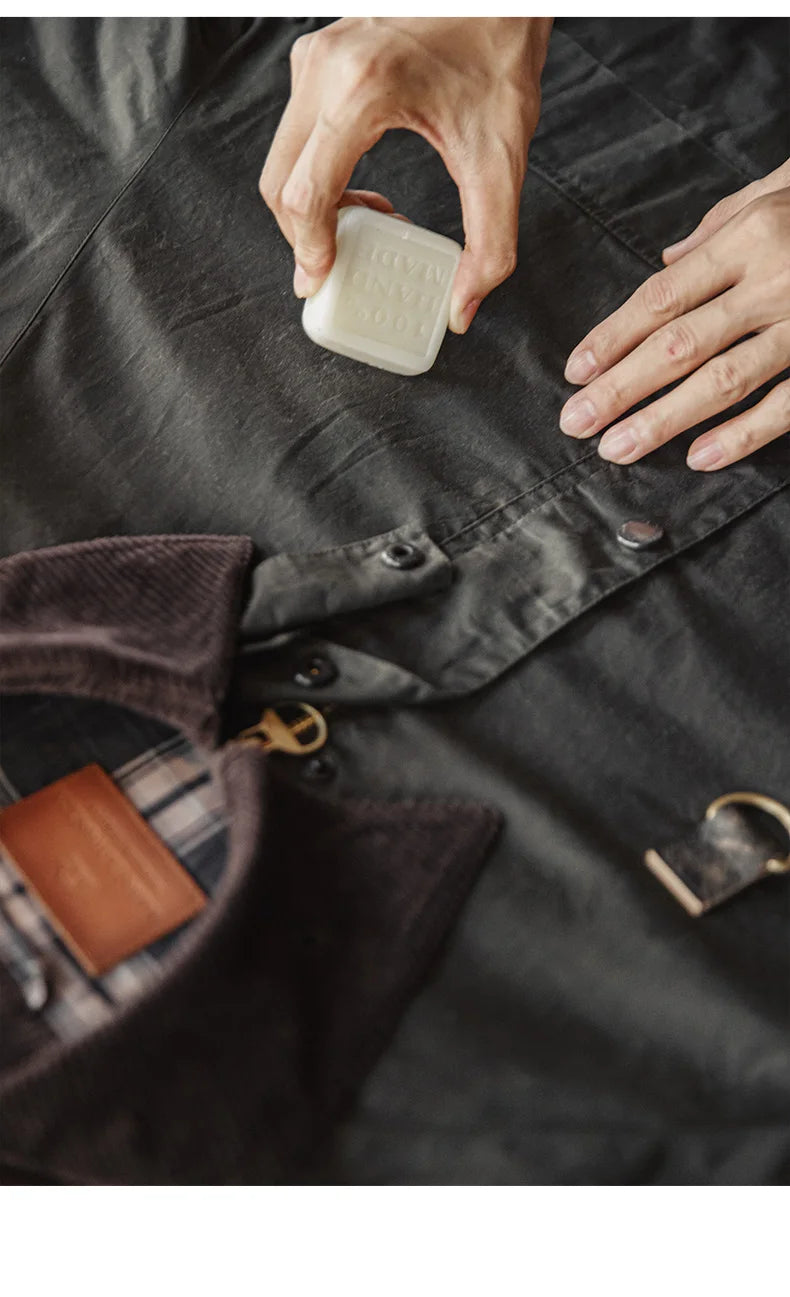 Vintage Waxed Fishing Jacket for Men | Classic Outdoor Coat