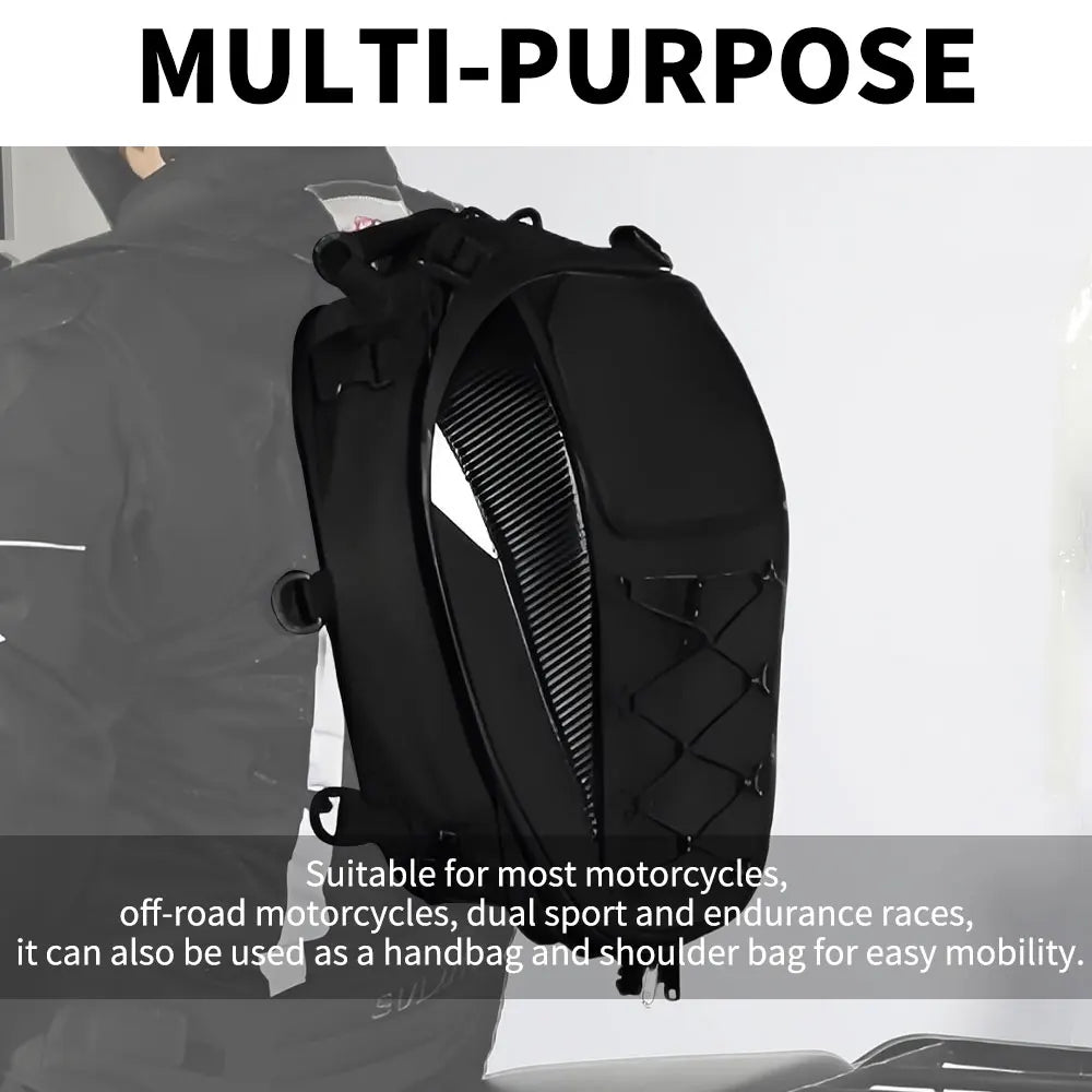 Waterproof Motorcycle Tail Bag | High Capacity Multifunction Backpack