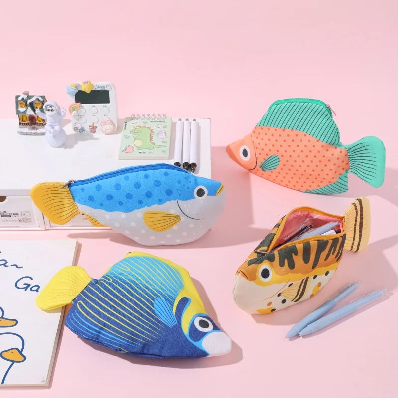 Creative Deep-Sea Fish Pencil Case | Fun Animal Themed Organizer