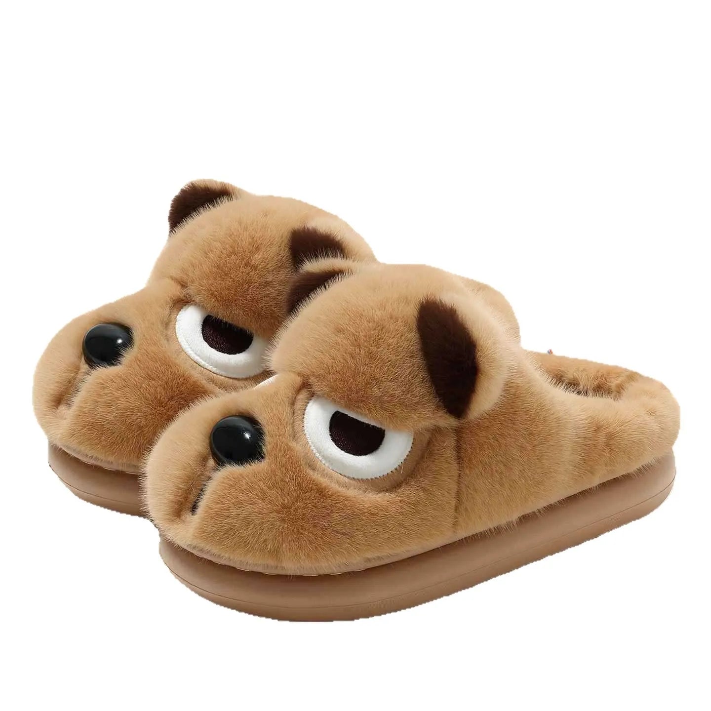 Men's Winter Cotton Slippers | Cozy Plush Indoor Shoes