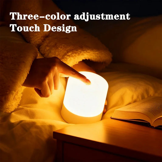 Rechargeable LED Touch Switch Night Lamp | Mood Light & Timer 2026
