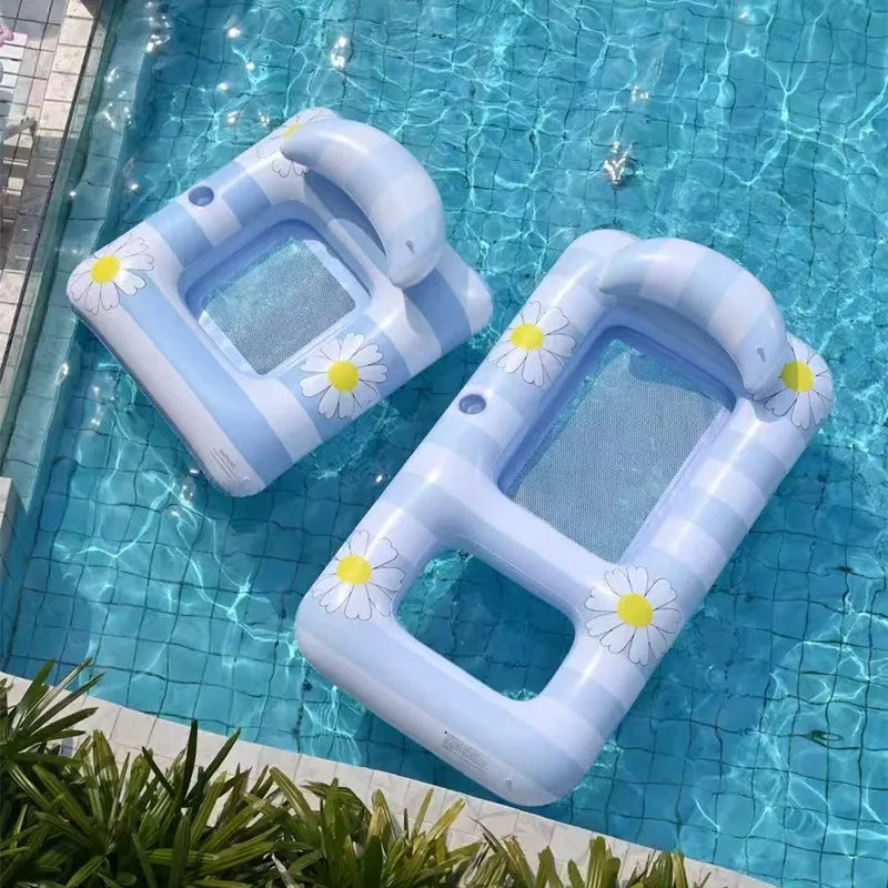 Inflatable Water Hammock Pool Float | Comfortable Beach Lounger