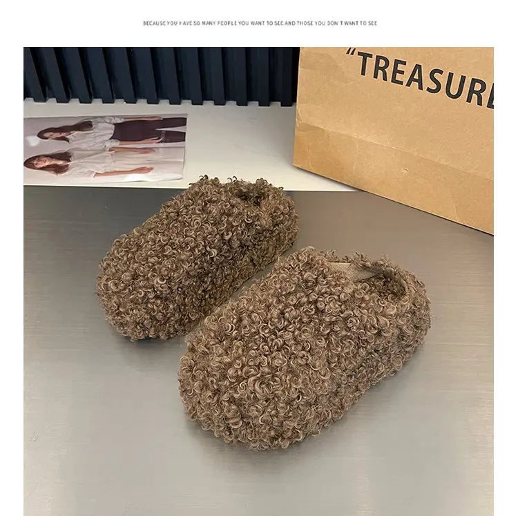 Warm Plush Velvet Slippers | Cozy Lightweight Home Footwear