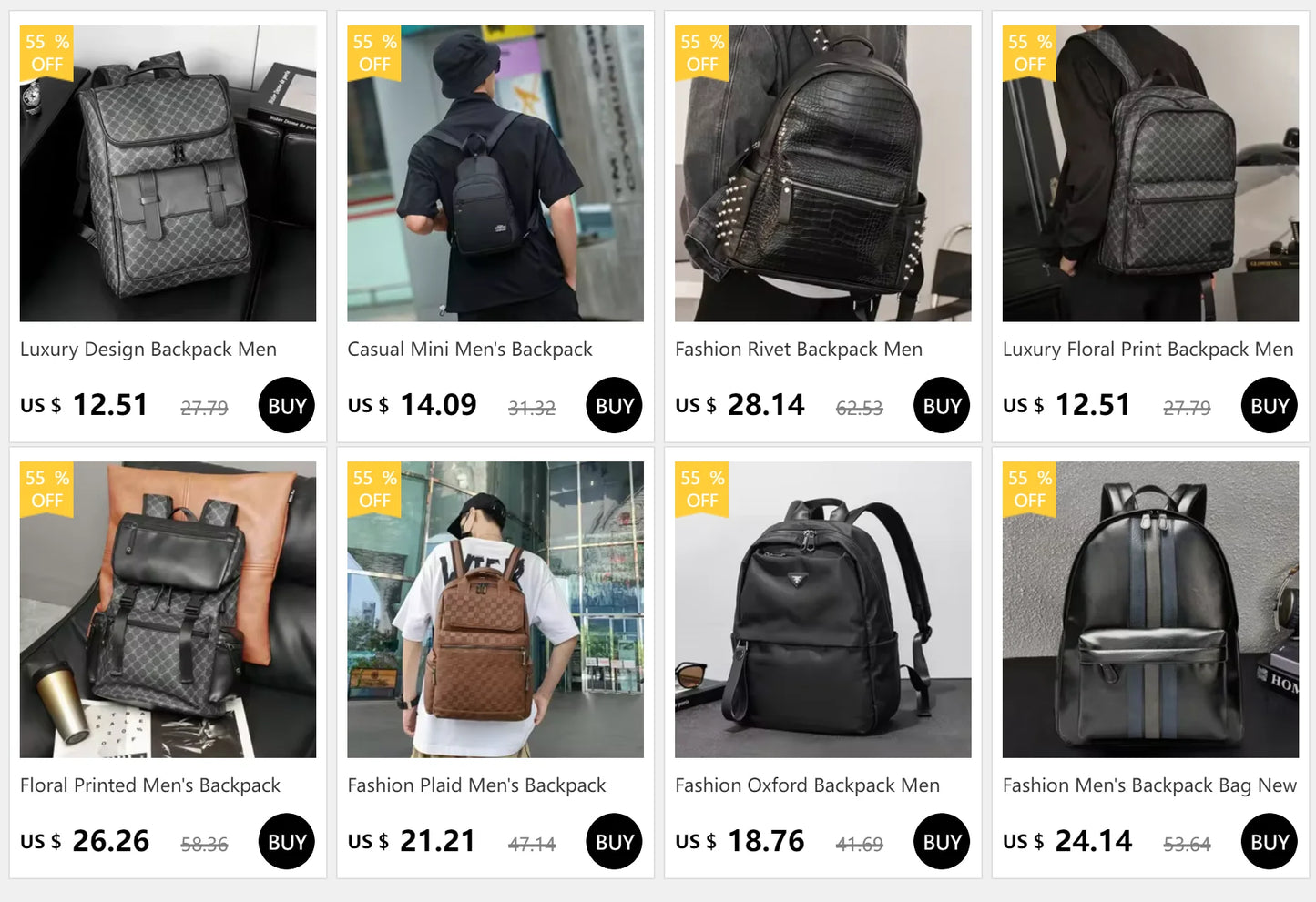 Vintage Luxury PU Leather Backpack | Large Capacity Laptop Bag