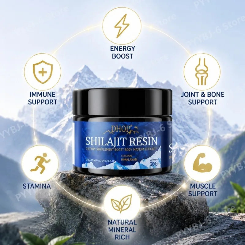 Natural Shilajit Resin Supplement | Daily Energy & Immune Support