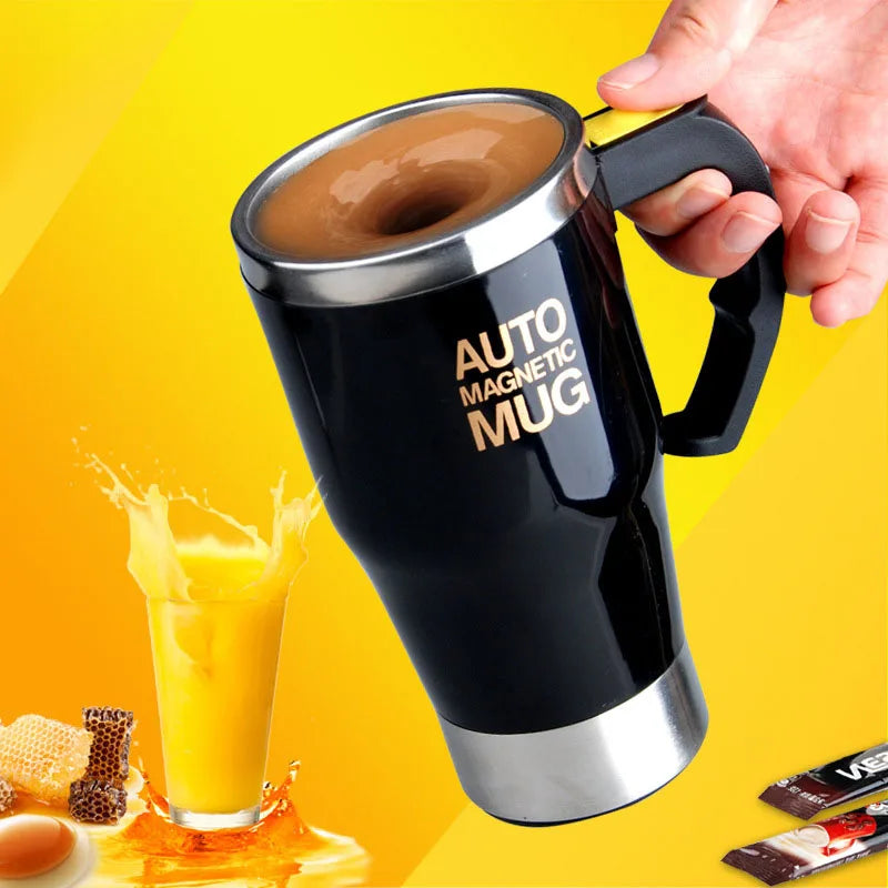 Taza eléctrica autoagitadora | Mezclador inteligente para café y leche