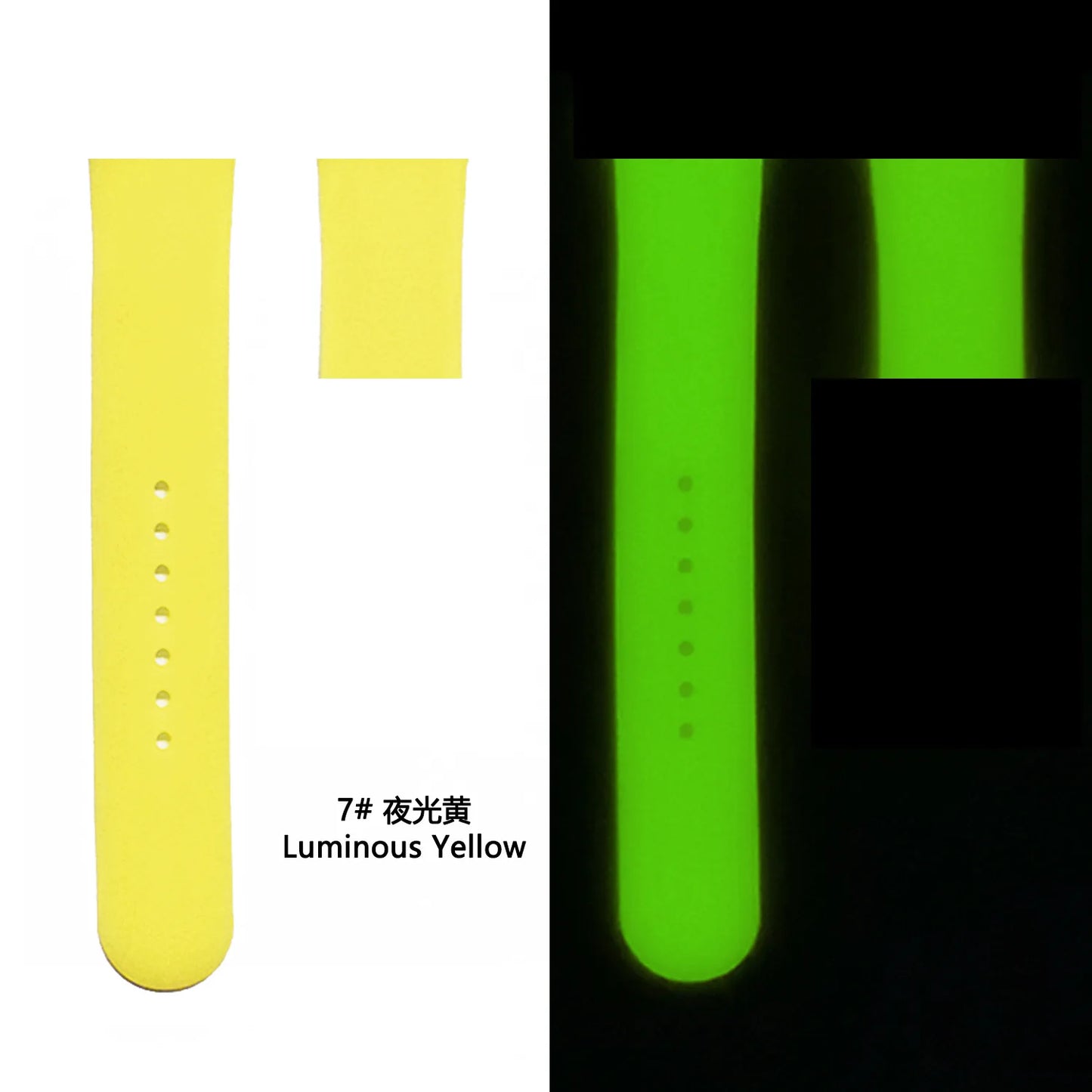 Glow-in-the-Dark Silicone Sport Strap for Smartwatches | Ultimate Accessory