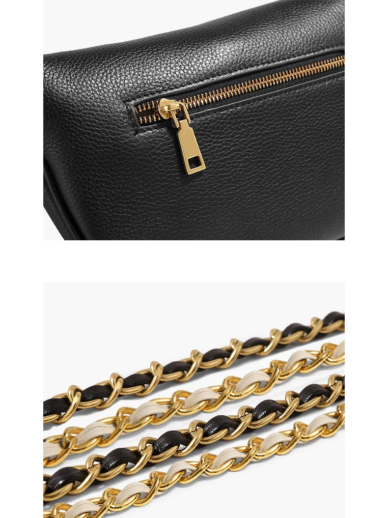 Stylish Women's Genuine Leather Waist Pack | Trendy Belt Bag