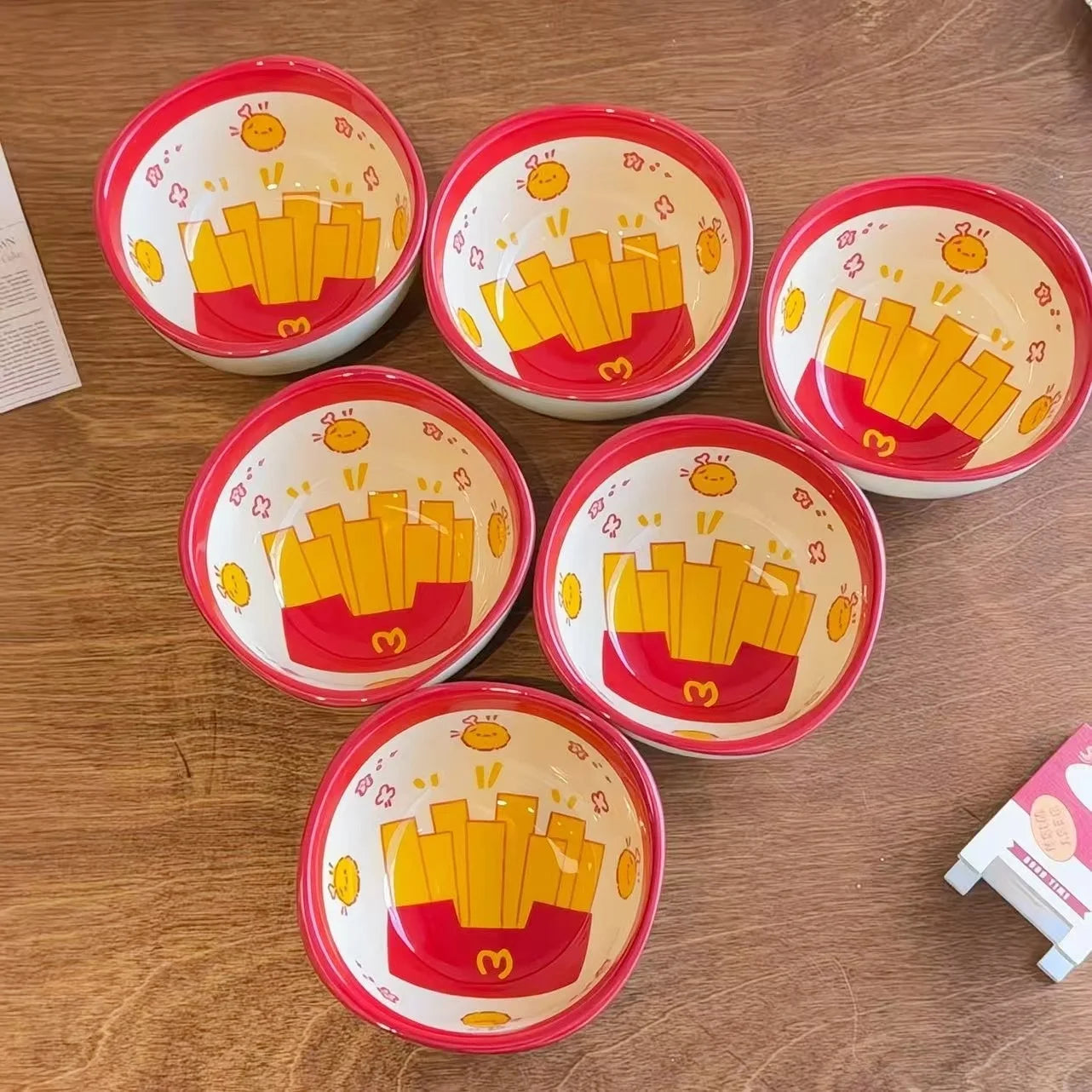 Cute French Fries Shaped Ceramic Small Dishes | Fun Dining Experience