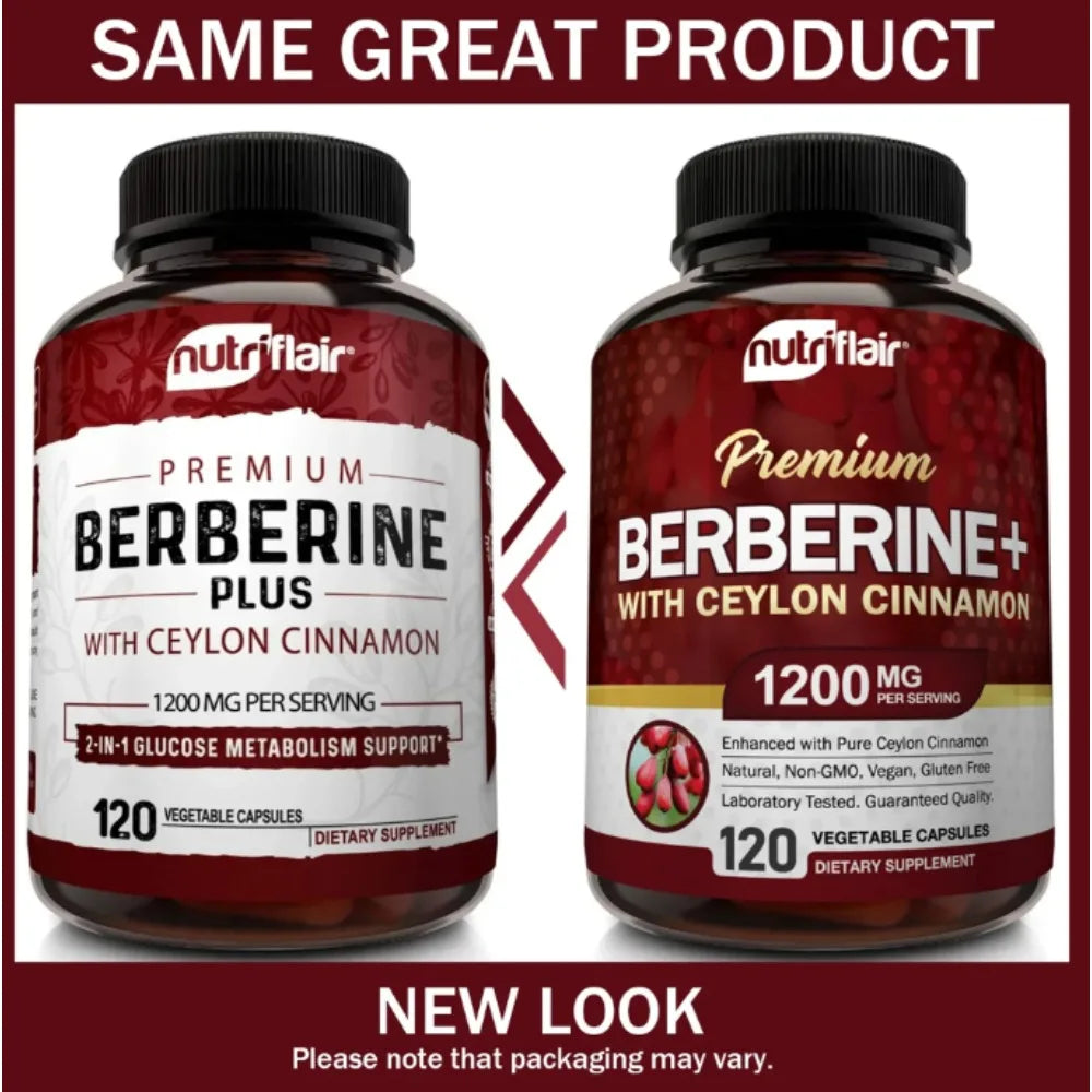 Premium Berberine HCl & Ceylon Cinnamon | Blood Sugar Support