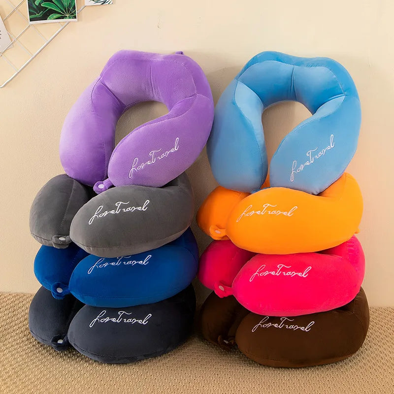 Comfortable U-Shaped Neck Pillow for Travel | Soft Support Cushion