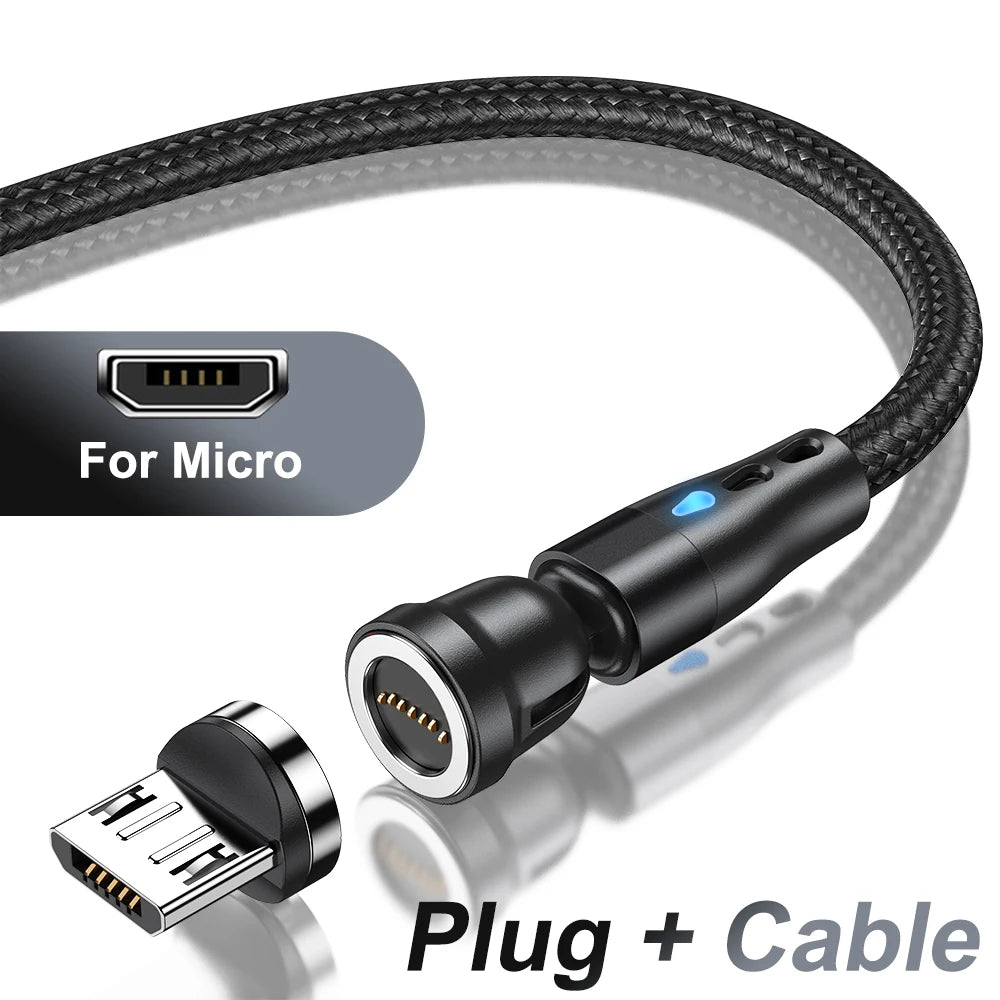 5A Magnetic Fast Charging Cable | 540° Rotating Design
