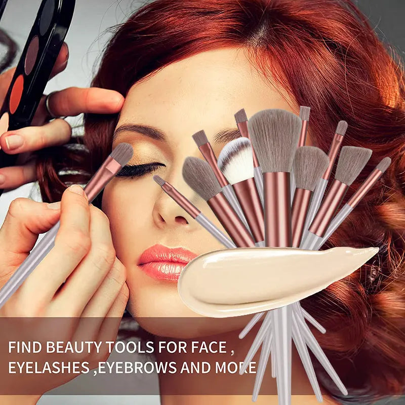 13PCS Makeup Brush Set | Essential Tools for Flawless Beauty