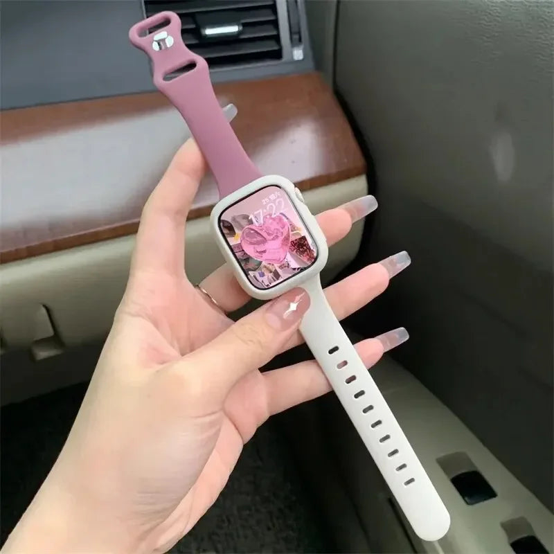 Premium Silicone Strap & Case for Sport Watches | Universal Fit
