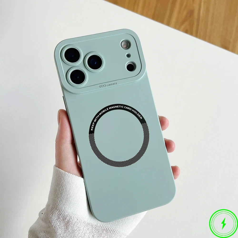 Official Liquid Silicone Magnetic Silicone Case For IPhone 17 Air 17 Pro Max 16 15 Candy Color Camera Full-pack Anti-Drop Cover