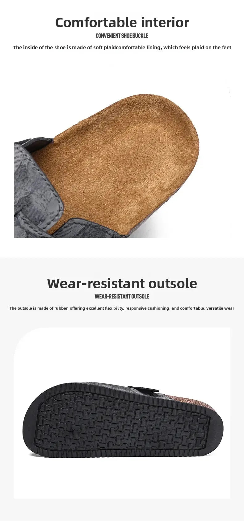 Men's Suede Mules Slippers | Comfortable Clogs with Arch Support