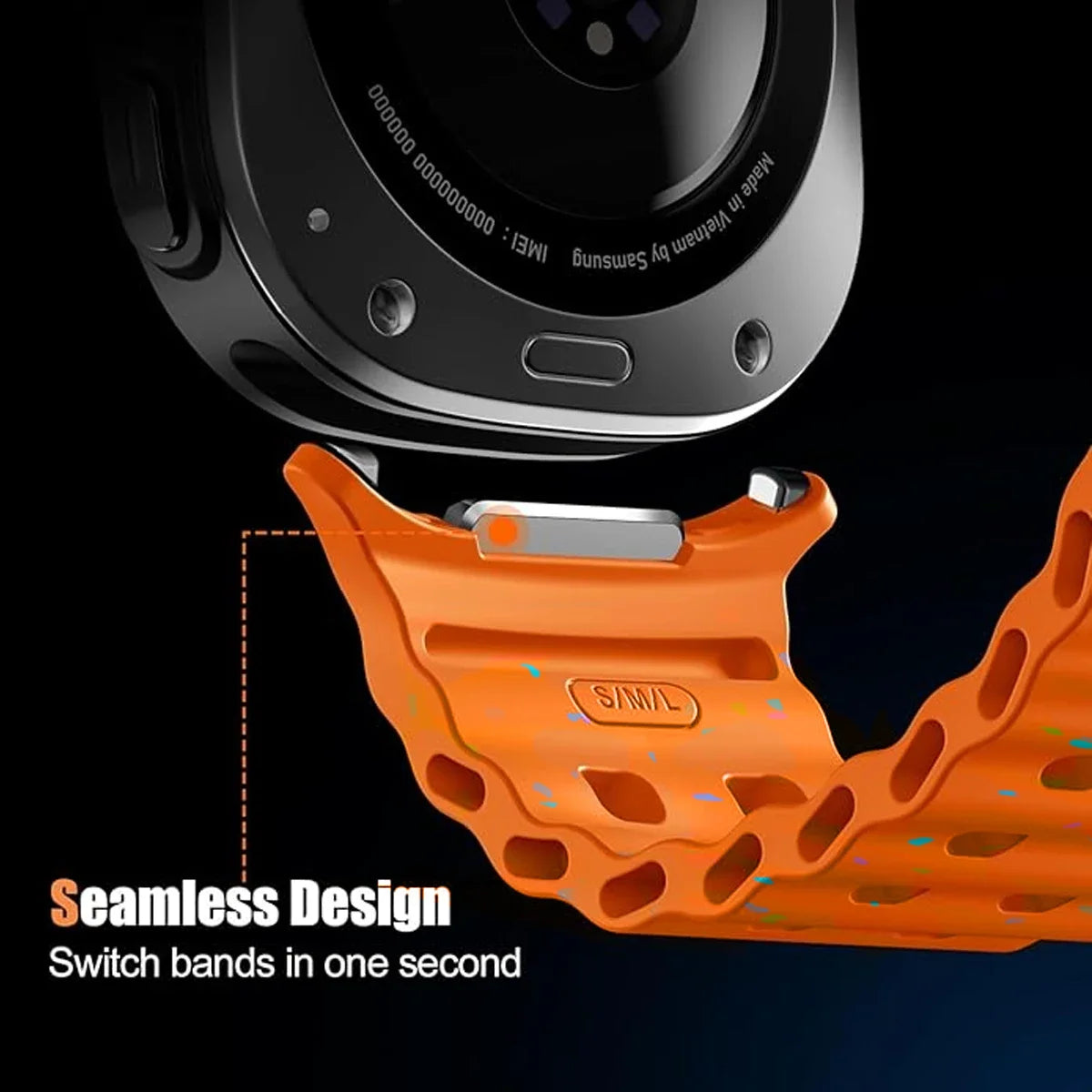 Luminous Ocean Strap for Smartwatch | Sport Silicone Band
