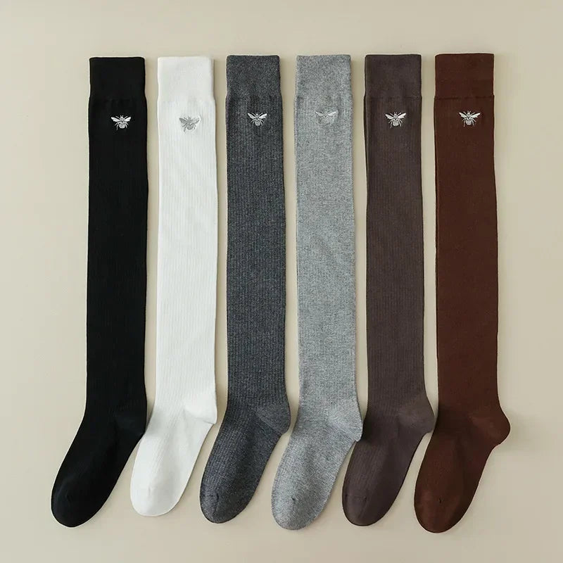 Stylish Women's Cotton Thigh High Stockings | Trendy and Comfortable