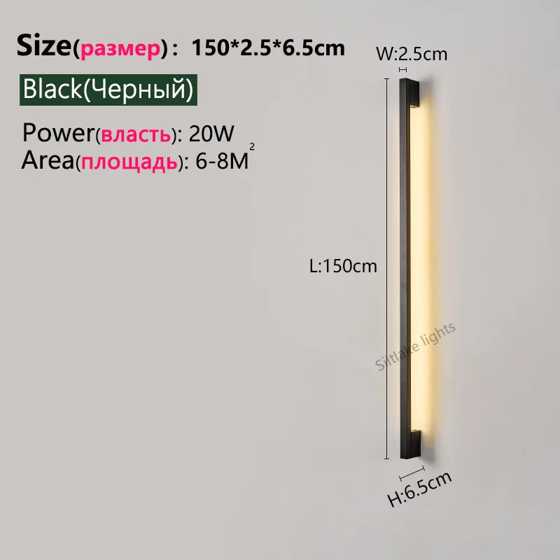 Lámparas de pared LED nórdicas modernas | Elegante decoración de iluminación interior