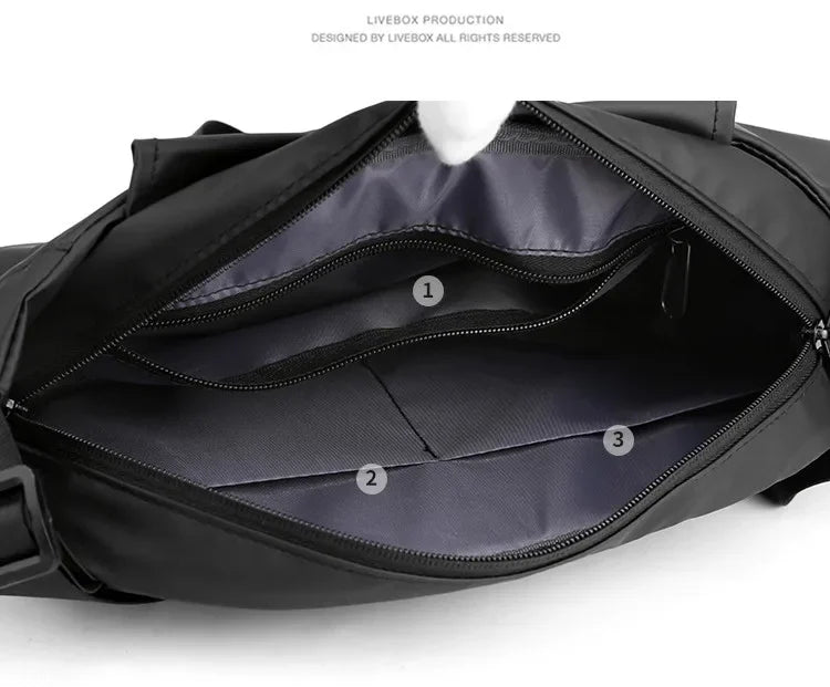 Large Capacity Waterproof Shoulder Chest Bag for Outdoor Sports