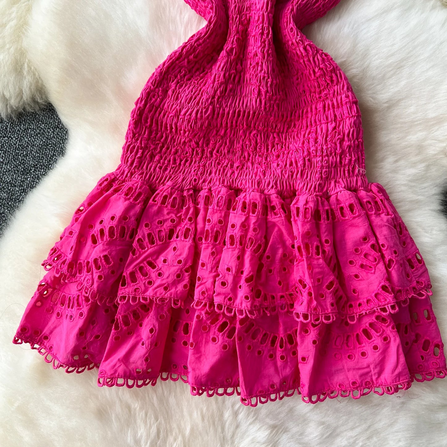 Chic Vintage Sleeveless Pleated Tube Dress for Summer Parties