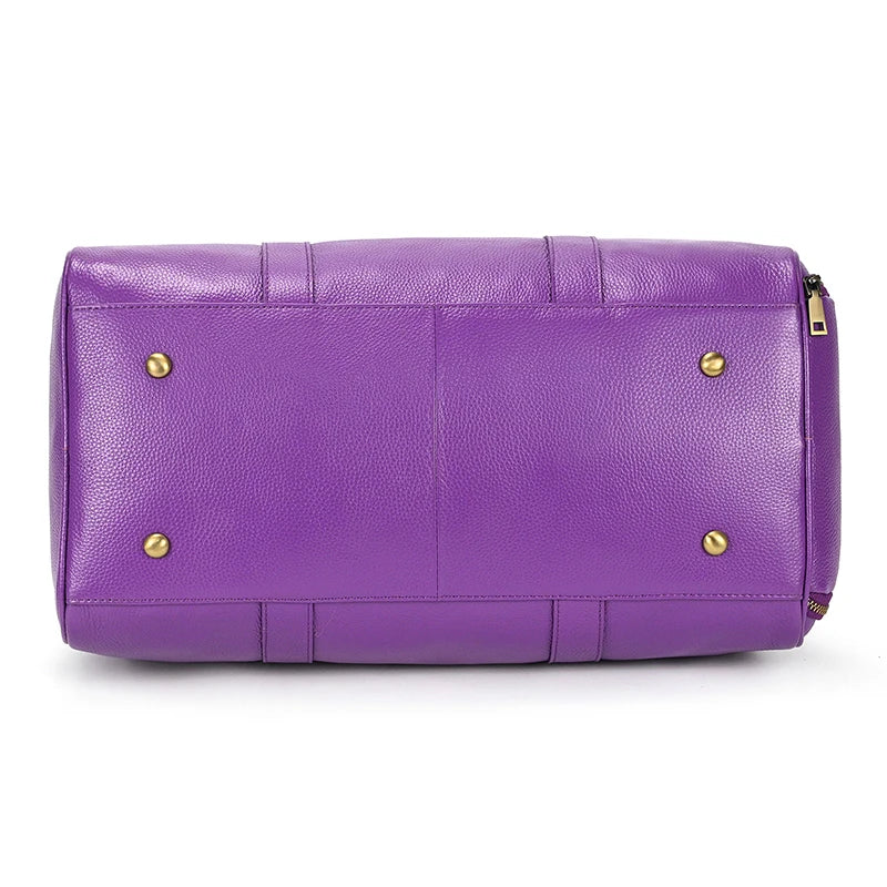 Luxury Genuine Leather Travel Bag for Men & Women | Versatile Duffle