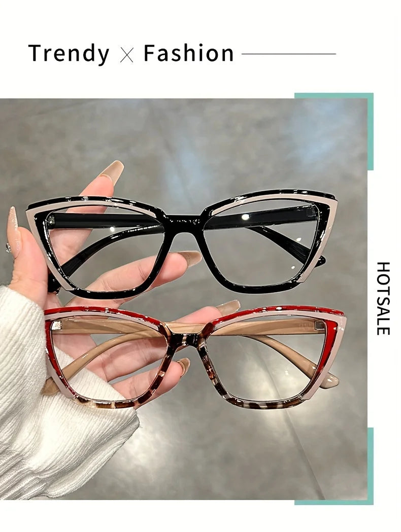 Cat Eye Clear Lens Glasses | Retro Fashion Spectacles