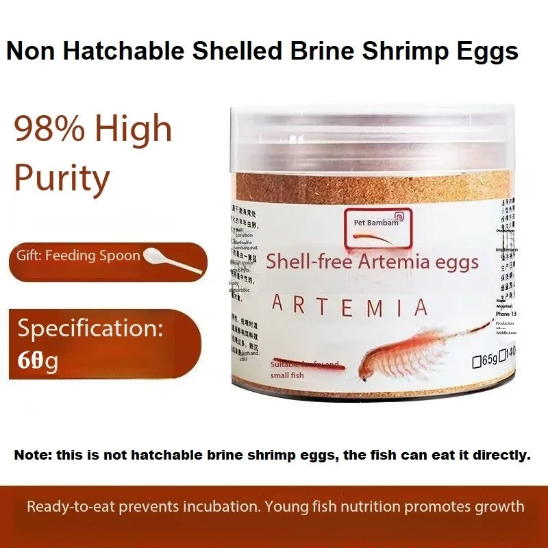 High Protein Brine Shrimp Eggs Fish Feed for Aquatic Life