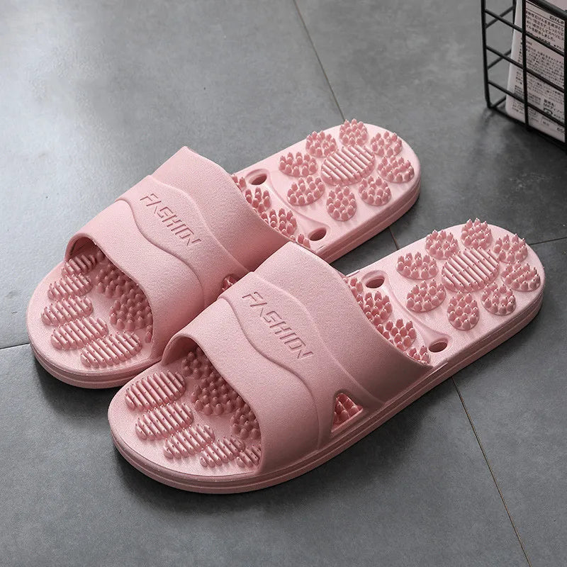 Women & Men Massage Slippers | Soft Non-Slip Indoor Slides