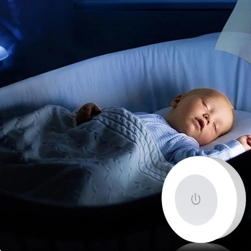 Energy Saving Touch Sensor LED Night Light | USB Rechargeable Lamp