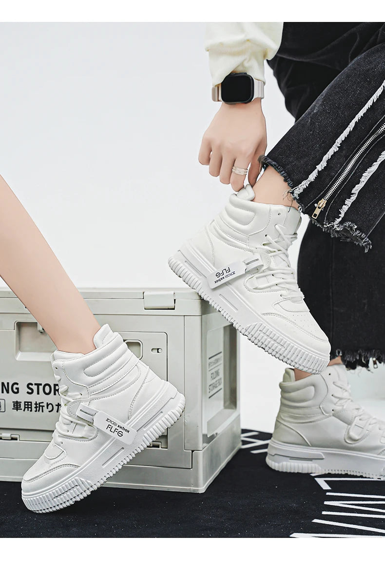 Men's Casual High-Top Sneakers | Stylish & Versatile Footwear