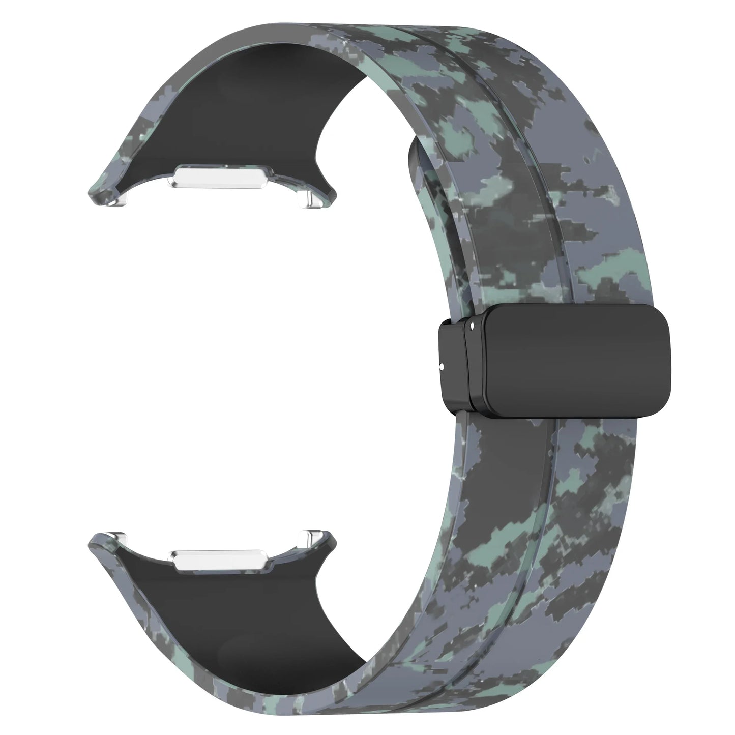 Silicone Sport Strap for 47mm Smartwatch | Magnetic Folding Clasp