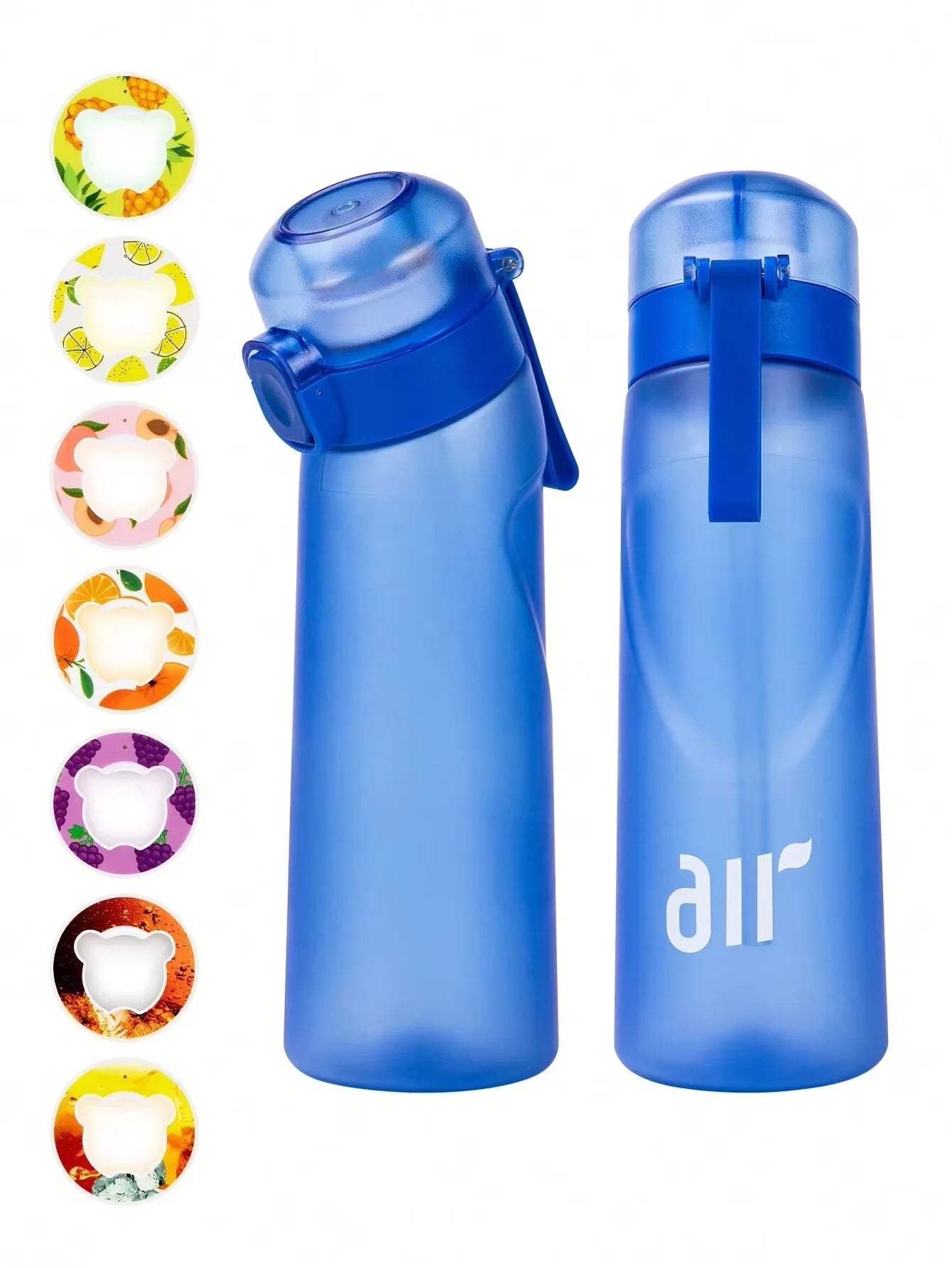 Portable Fruit-Scented Water Bottle with Flavor Pods for Sports